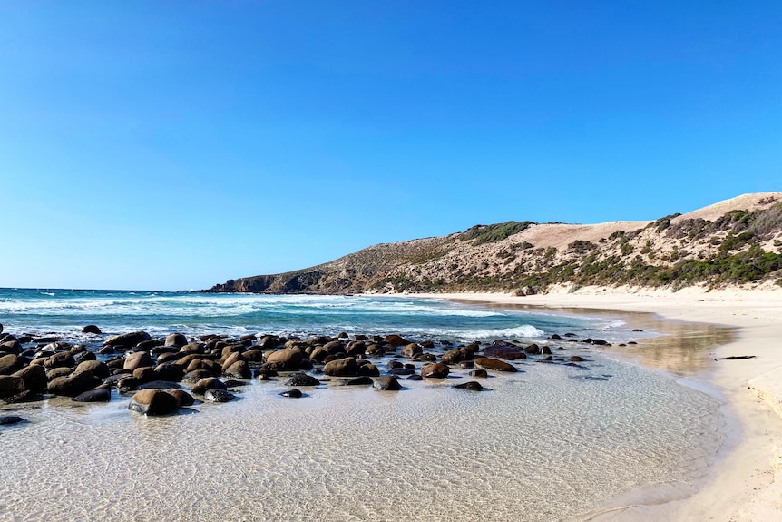 Stokes Bay on the north coast of South Australia's Kangaroo Island.
