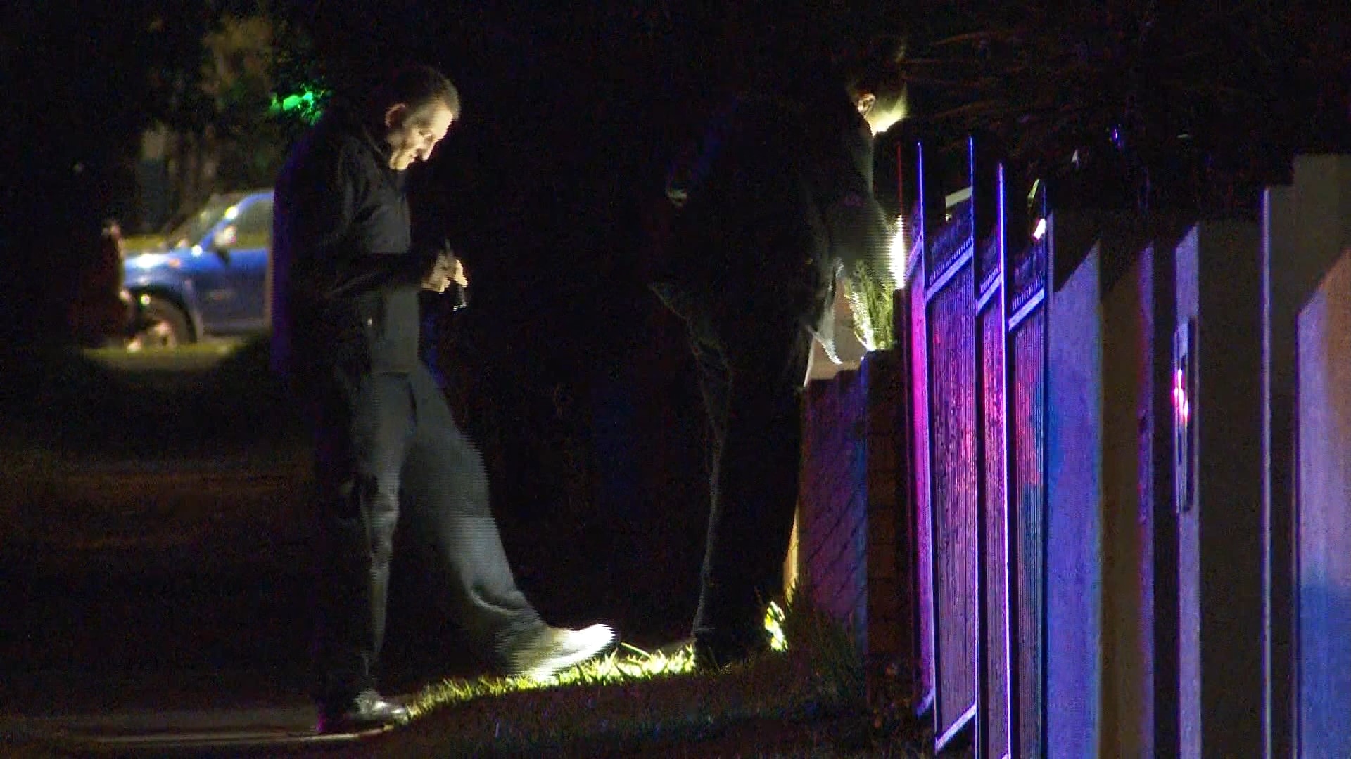 Man shot in chest and car found alight in Sydney's south-west
