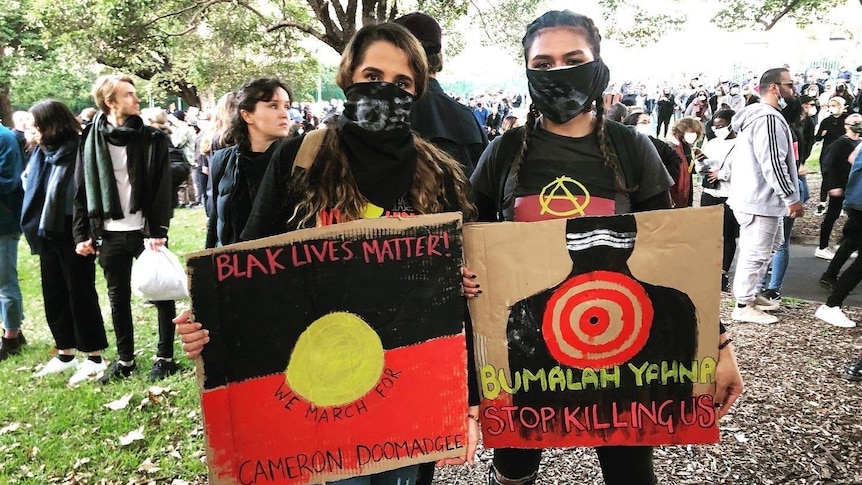 Jane Strang attended the Sydney Black Lives Matter protest