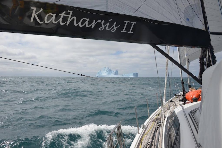 Iceberg spotted from Katharsis II, on way to Antarctica, January 2018.