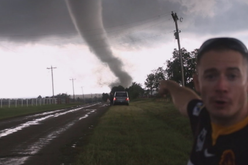 Justin Noonan photographs an Oklahoma Tornado in May, 2016.