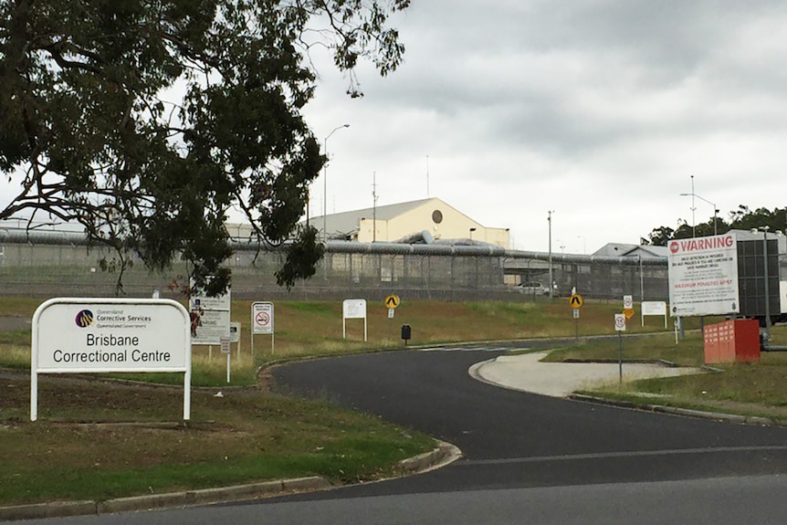 The front entrance of Brisbane Correctional Centre at Wacol