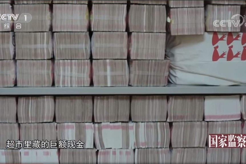 massive amount of cash were found in a cabinet