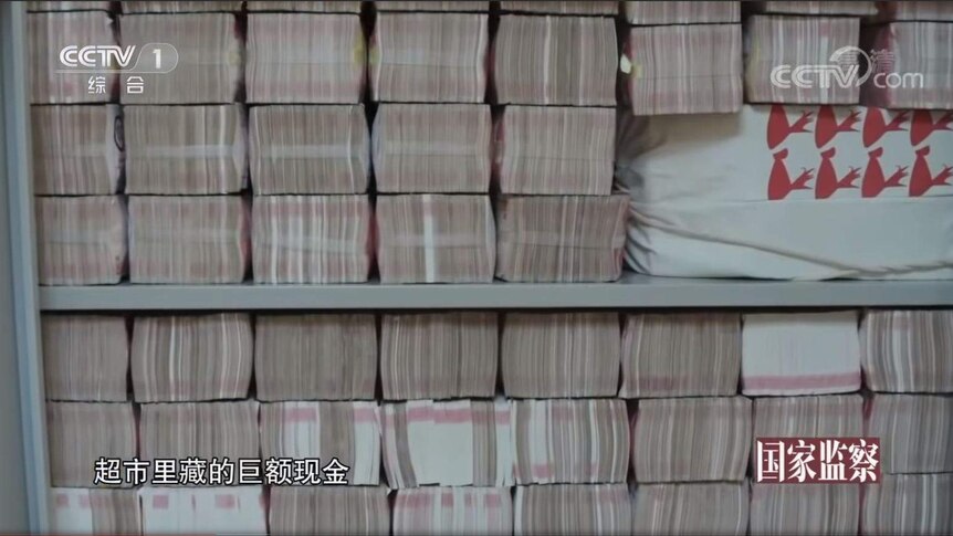 massive amount of cash were found in a cabinet