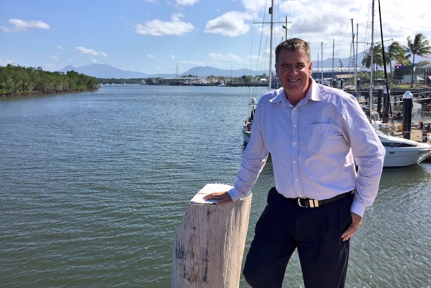 Queensland's new agriculture and fisheries minister Mark Furner pictured in the port of Cairns