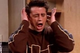 Joey from Friends blocks his ears