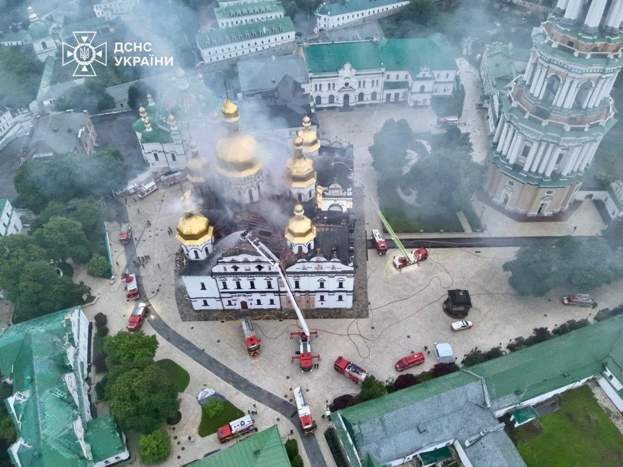 Ukrainian heritage-listed monastery severely damaged by Russian strike