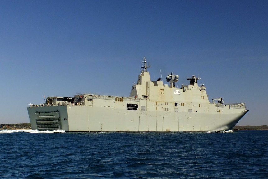 Large naval vessel