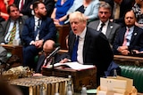 Boris Johnson speaks during Prime Minister's Questions in the House of Commons.