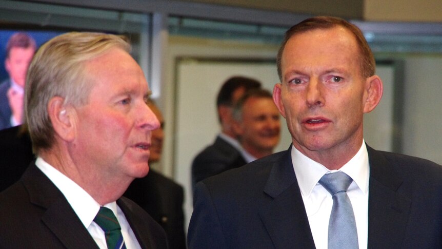WA Premier Colin Barnett and Prime Minister Tony Abbott in WA to announce road funding package