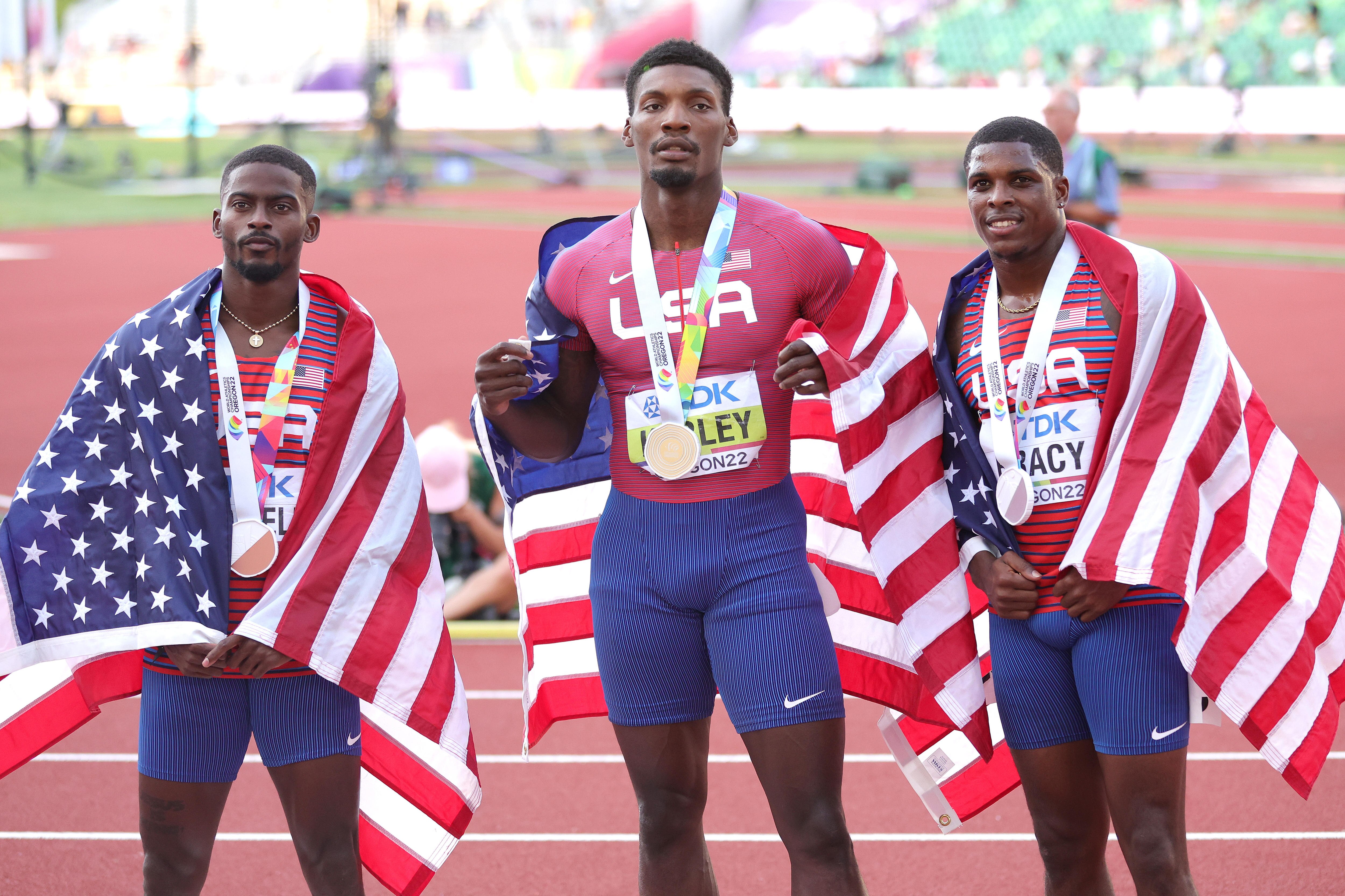 Fred Kerley Mène Le Balayage Des Médailles Des États-Unis Au 100 M ...