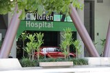 Front entrance of Queensland Children's Hospital in Brisbane.