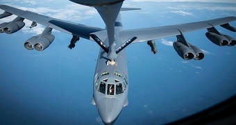 A US B52 Stratofortress bomber.