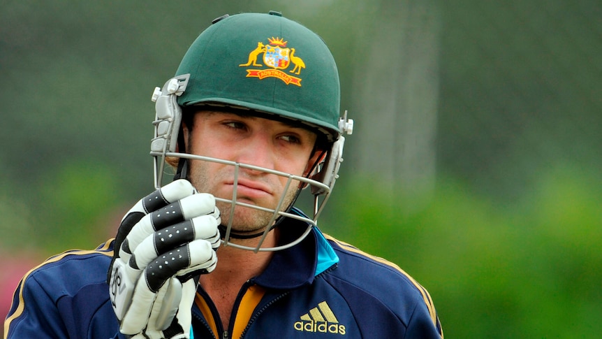 Phillip Hughes after training session before third Ashes match