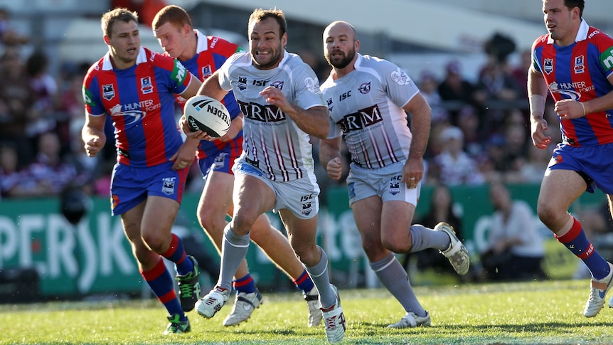 Brett Stewart continued his try-scoring feats at Brookvale with a first-half double.