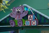 Generic TV still of ABC Learning logo on childcare centre.