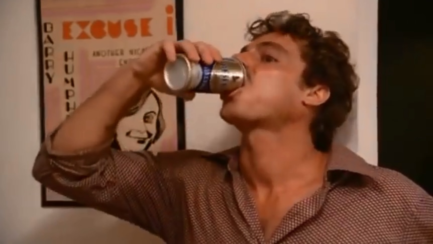 One of the characters of Don's Party drinks a beer.