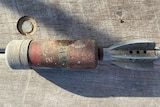 Cowes Jetty mortar shell
