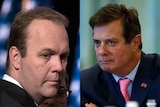 A composite photo of former Donald Trump campaign manager Paul Manafort (R) and associate Rick Gates (L).