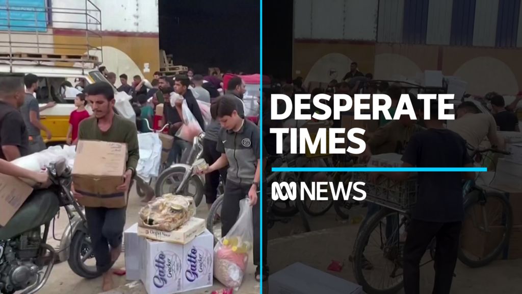 Thousands raid UN aid warehouses in Gaza for food and supplies - ABC News
