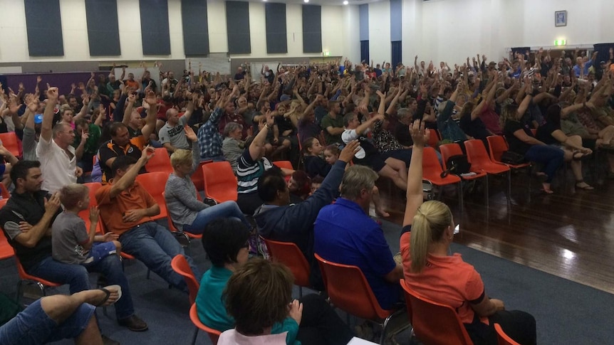 Residents of Queensland mining town Blackwater