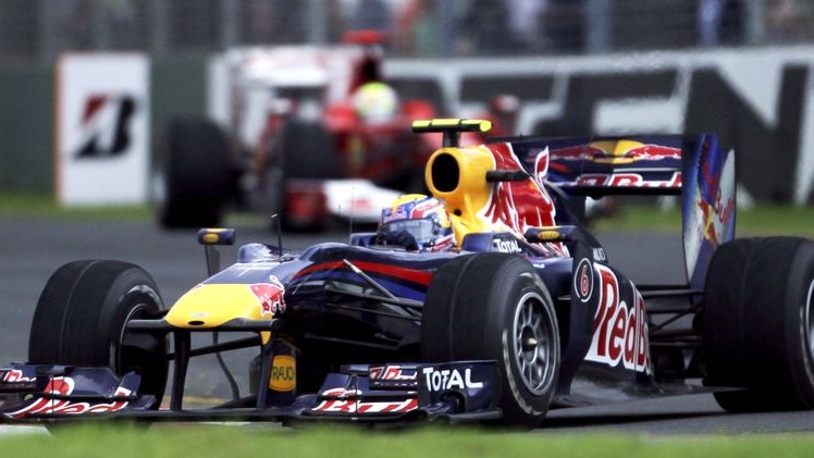 Fizzled finish: Webber had a sniff of a podium finish until the second-last lap.