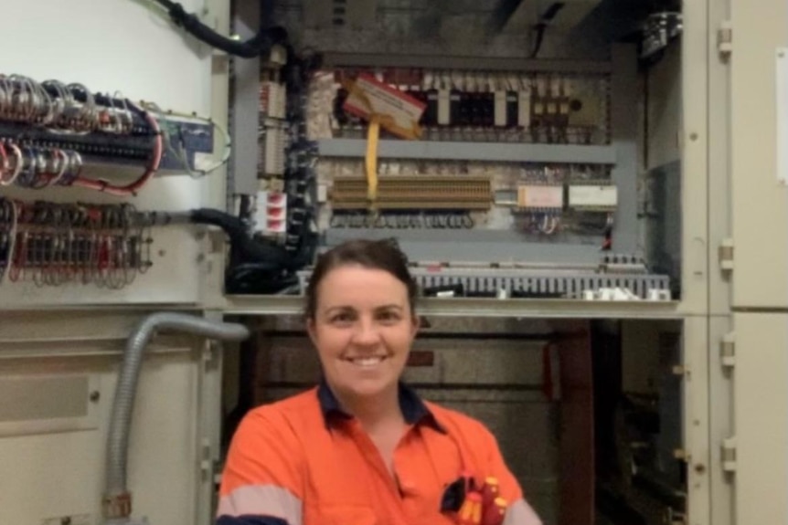 Alison Aberley is a fourth-year apprentice electrician