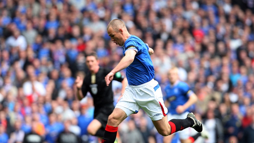 Kenny Miller scored the winning goal for Rangers.