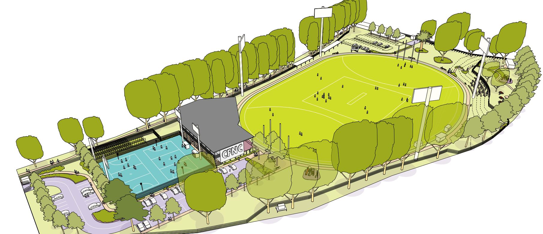 Castlemaine residents release own design for Camp Reserve upgrade, unhappy with council's plan