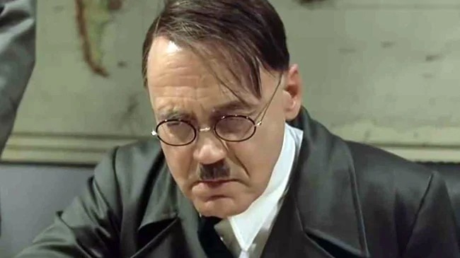Swiss actor Bruno Ganz playing Adolf Hitler in the 2008 movie Downfall.