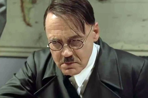 Swiss actor Bruno Ganz playing Adolf Hitler in the 2008 movie Downfall.