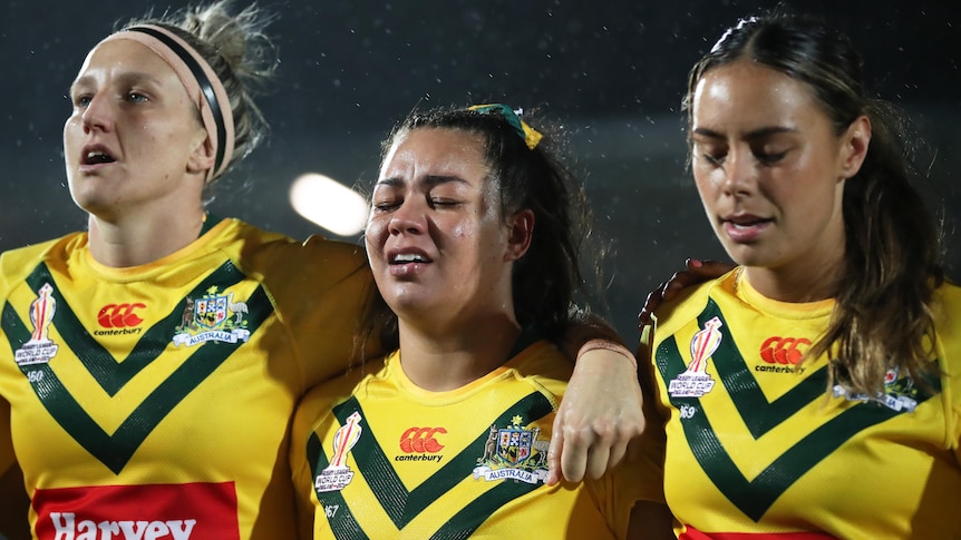 Pourquoi la star de Jillaroos, Kennedy Cherrington, a pleuré pendant l’hymne national néo-zélandais