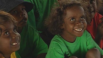 Indigenous children in a classroom