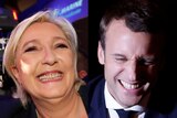 Both Marine Le Pen and Emmanuel Macron gave rallying speeches to their supporters after the vote.