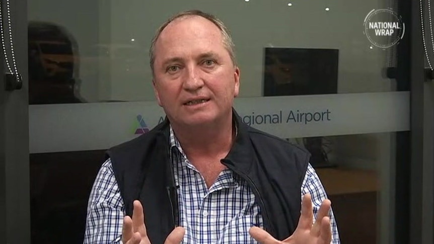 Barnaby Joyce says it is "insane" that partners cannot work in the same office.