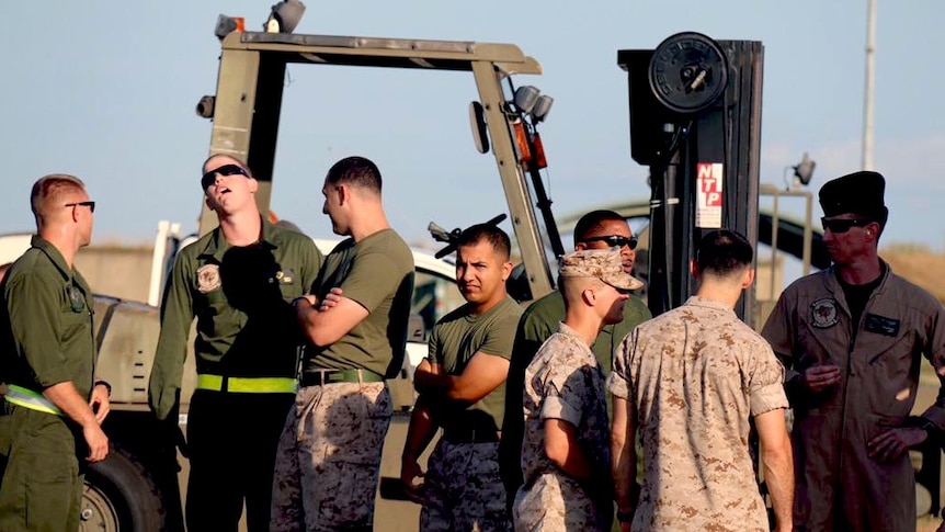 US Marines at Darwin Airport