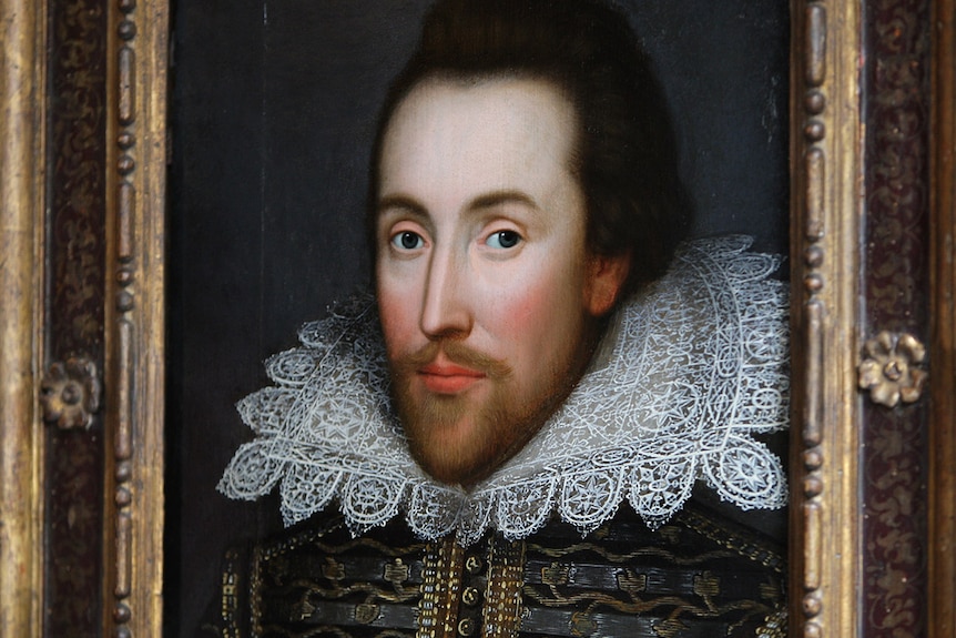 Portrait of William Shakespeare in his forties, which dates back to around 1610.