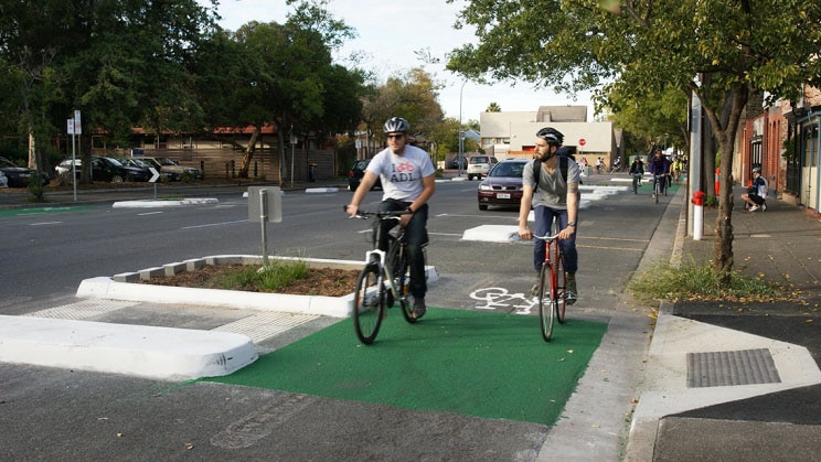 city cyclists in Adelaide