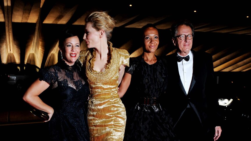 Sacha Horler, Cate Blanchett, Paula Aranda and Geoffrey Rush
