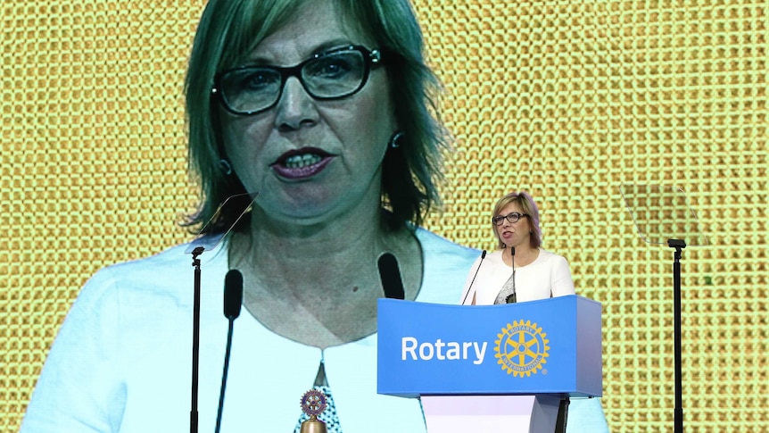 Rosie Batty speaking in Seoul