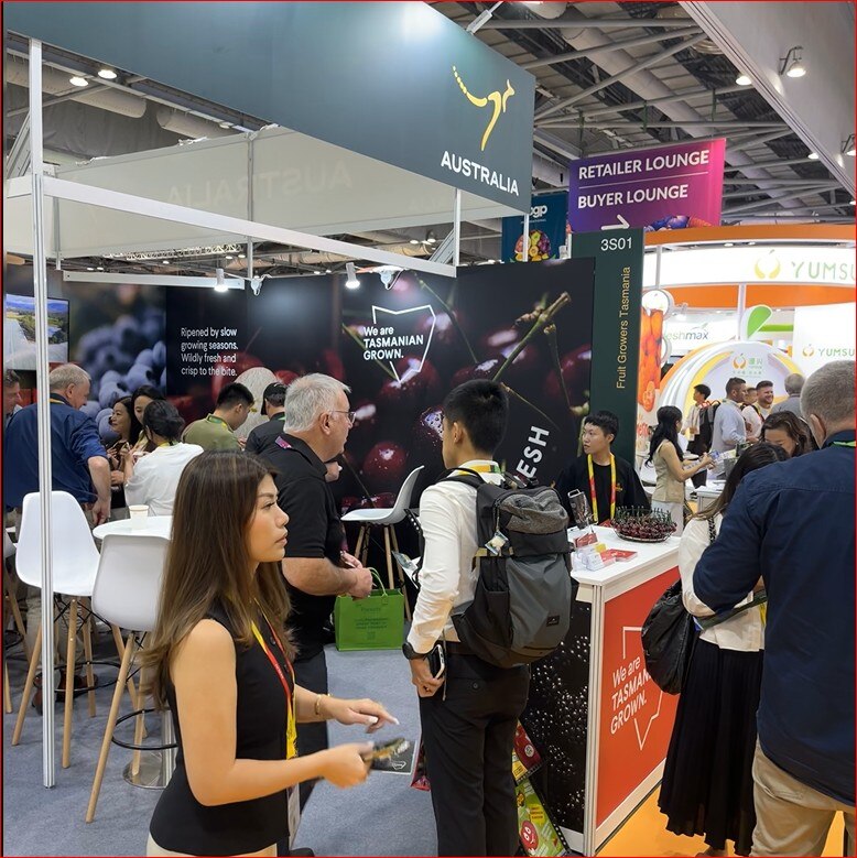 Promoting Tasmania fruit in Hong Kong at Fruit Logistica