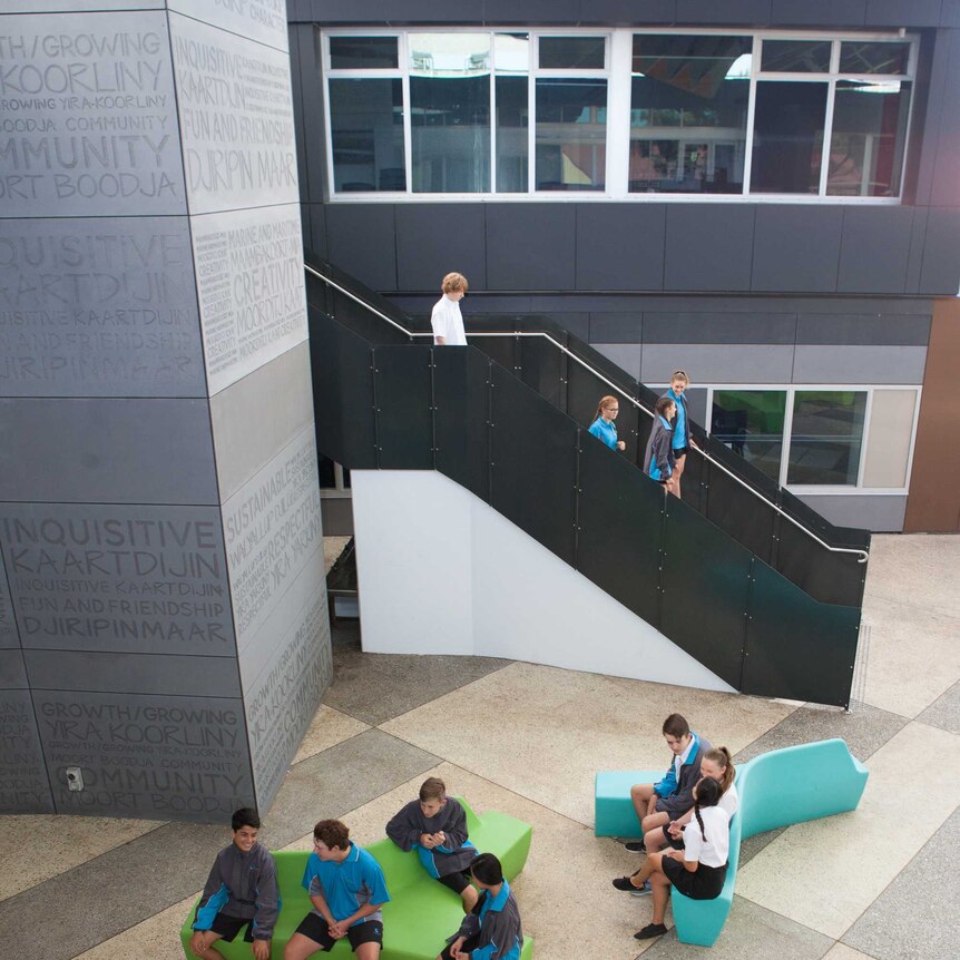 Children enjoying the facilities at the new Fremantle College