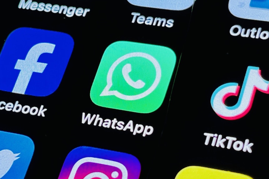 A phone screen displaying the WhatsApp app