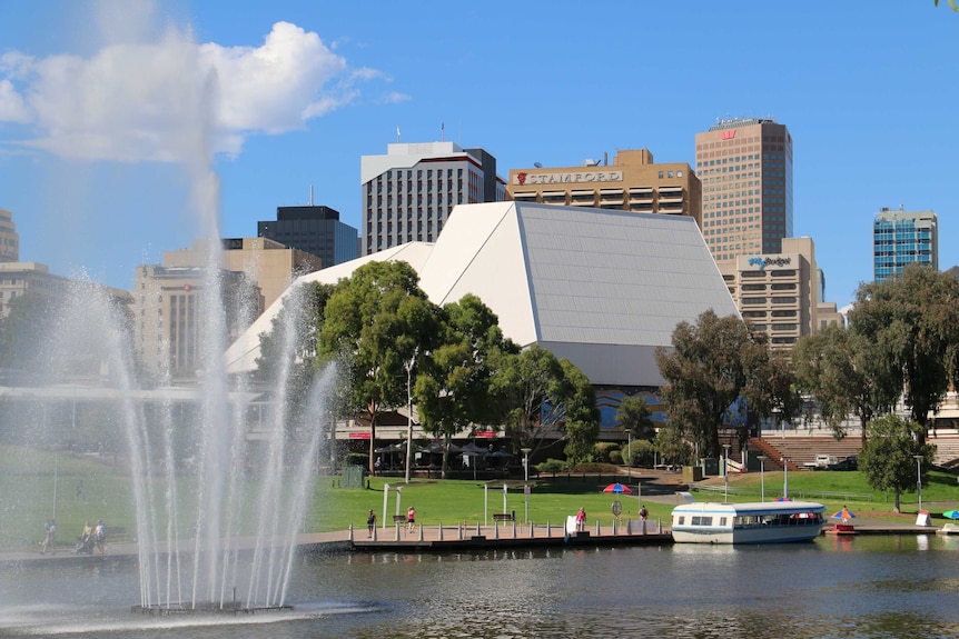 A view of the Adelaide Festival Centre across the River Torrens