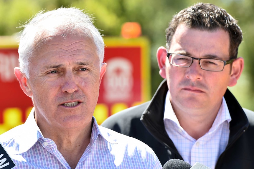 Prime Minister Malcolm Turnbull and Premier Daniel Andrews