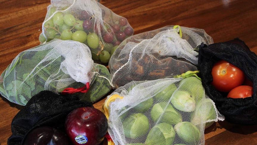 Tammy Logan takes her own bags when grocery shopping.