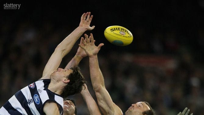 Collingwood was completely out-muscled in the ruck by the imposing duo of Mark Blake and Brad Ottens.