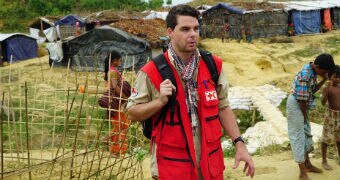 Red Cross water engineer Mark Handby.