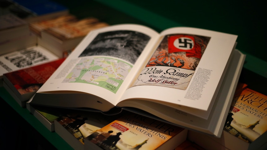 A copy of a new annotated edition of Hitler's Mein Kampf.