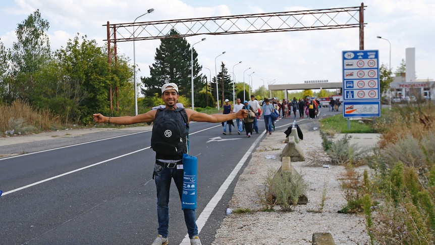 Asylum seeker enters Austria by foot